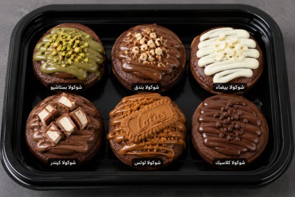 ميني بان كيك (شوكولا ـ لوتس - كيندر - بستاشيو )